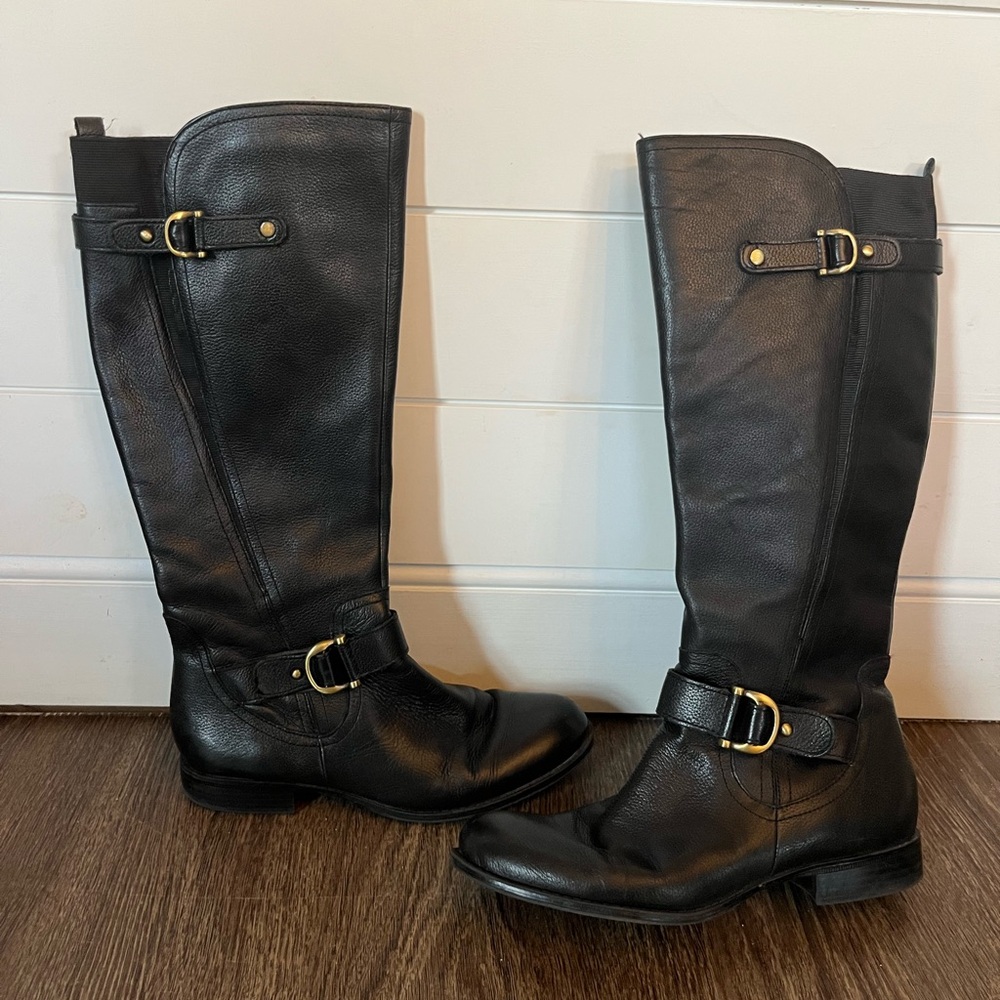 Naturalized Black Riding Boot